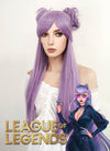 League of Legends Evelynn Long Purple Cosplay Wig ZB245