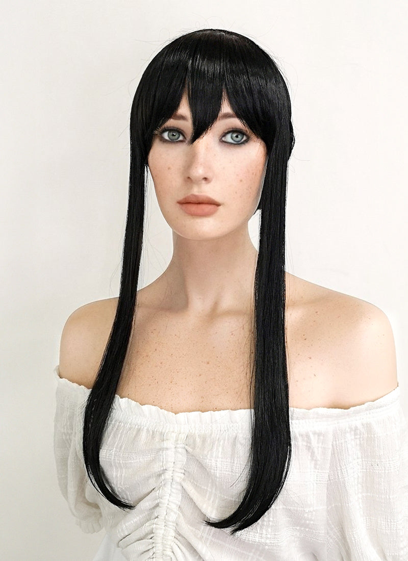 SPY???FAMILY Yorforger Long Black Cosplay Wig ZB259