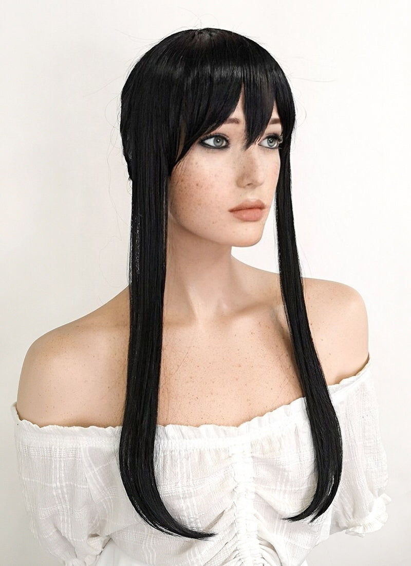 SPY?¨¢FAMILY Yorforger Long Black Cosplay Wig ZB259