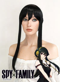 SPY x FAMILY Yorforger Long Black Cosplay Wig ZB259