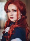 Long Curly Reddish Brown Lace Front Synthetic Hair Wig LW735 - CosplayBuzz