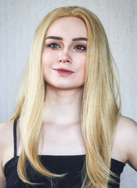 Long Straight Blonde Lace Front Synthetic Hair Wig LF331