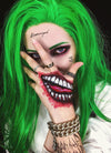 Long Straight Green Lace Front Synthetic Hair Wig LF031